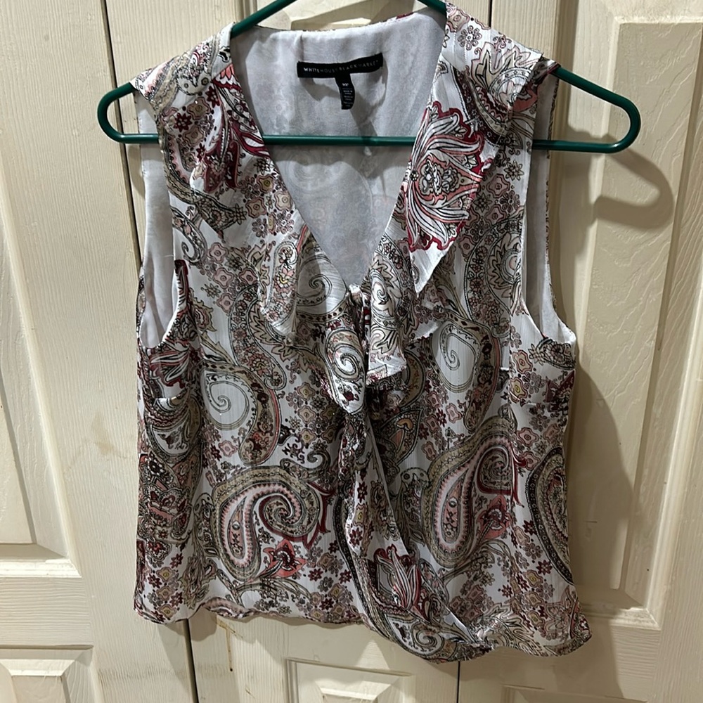 Floy, White House, black market Paisley top